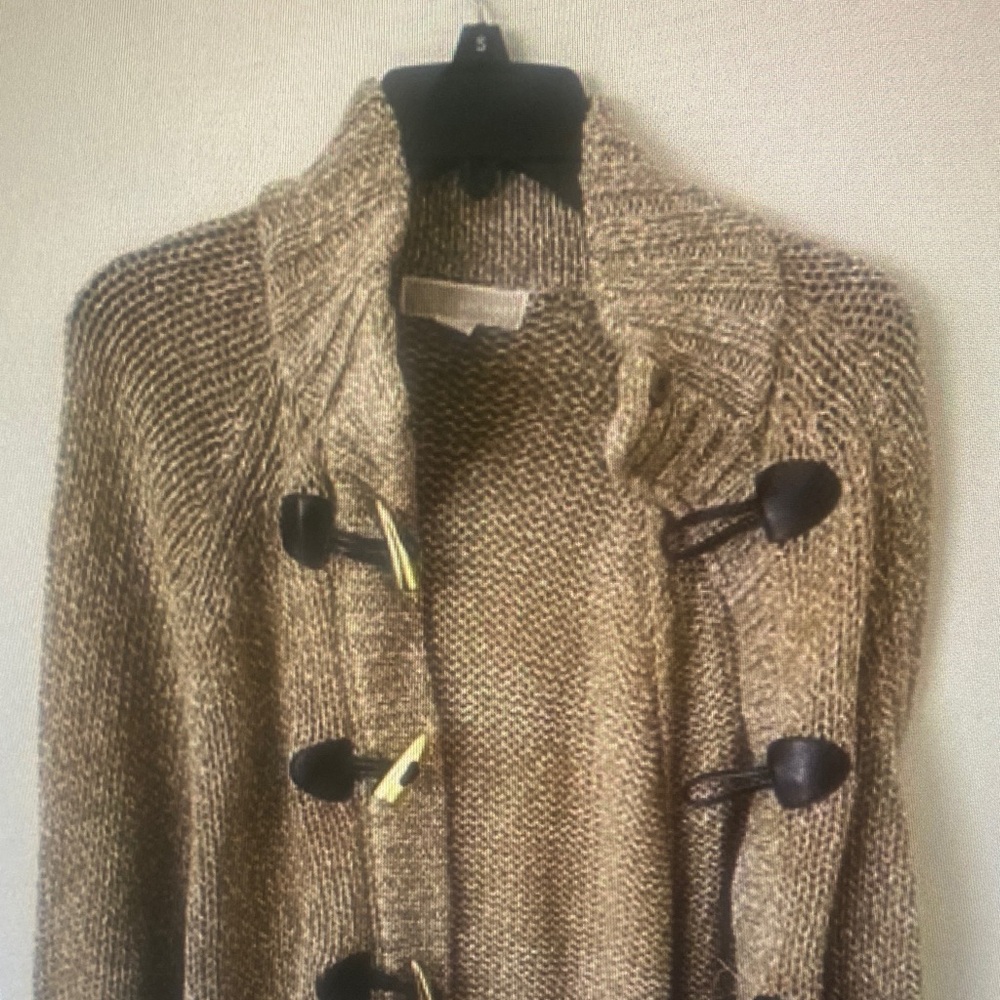Micheal Kors Women’s Small Tan Jacket With Button and Zipper